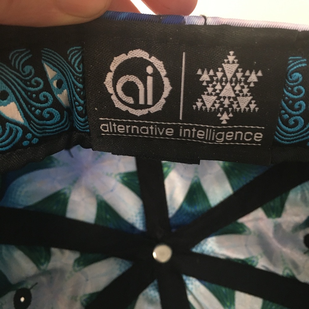 Alternative Intelligence Psychedelic Hat Flat Sac… - image 6